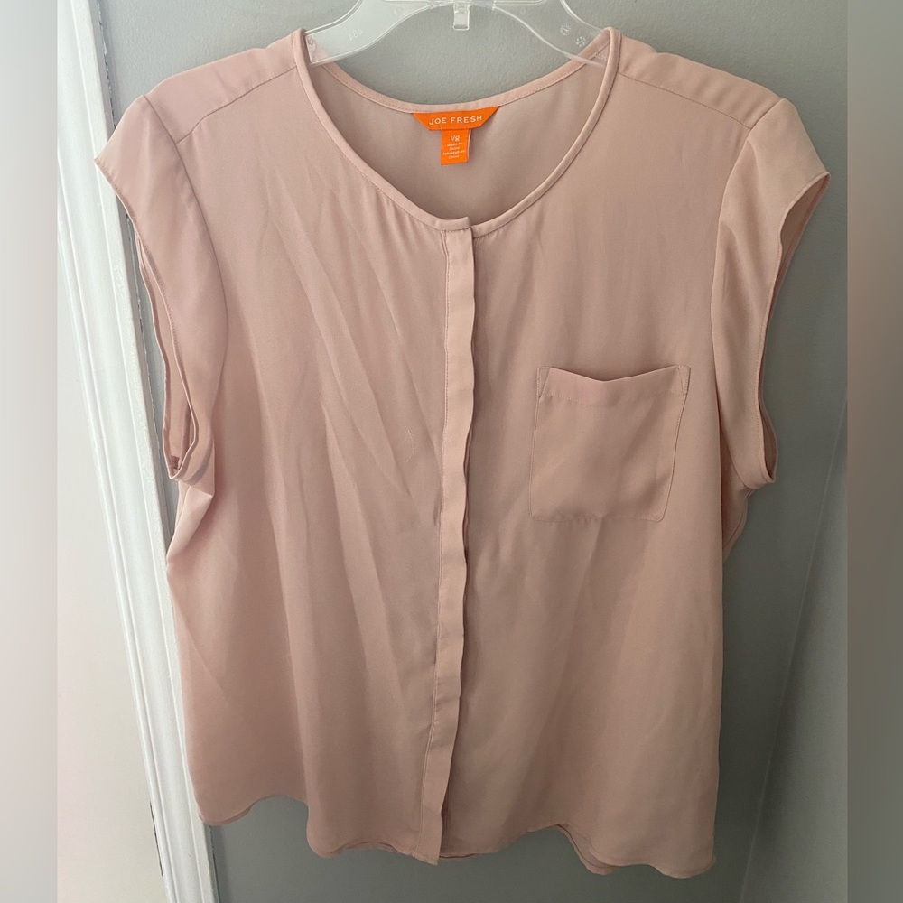 Joe Fresh Women's Blush Pink Blouse